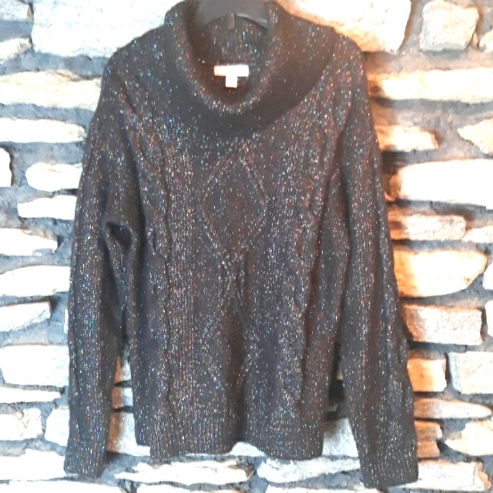 NWT Charter Club metallic sweater petite small